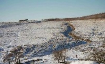 Incised track used by packhorses and to roll millstones across the moors above Hathersage