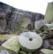 Peak District: millstone, Burbage Edge